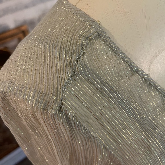 Tan and good thread sheer Free People dress with half slip included - Picture 11 of 13